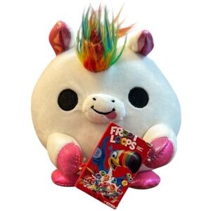 2/$30 Zuru Mini  Snackles Richard the Unicorn Fruit Loops Plush Stuffed Animal